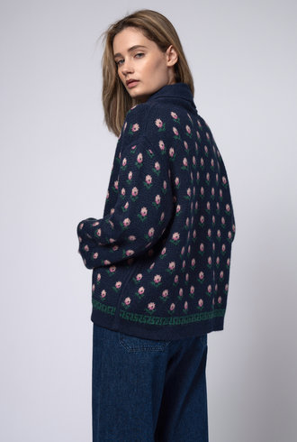 The Great The Bloom Lodge Cardigan Navy