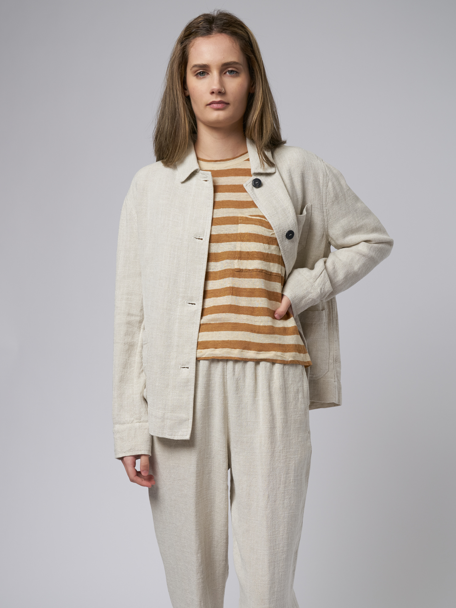 Shirt Jacket Gypsum Gray - Alhambra | Women's Clothing Boutique, Seattle