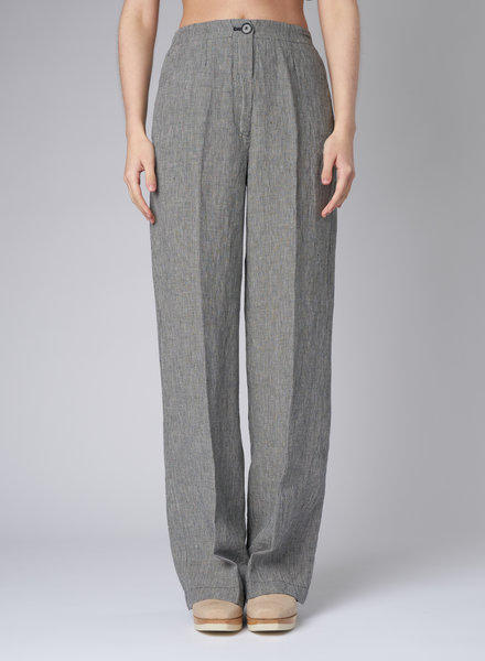 Pomandere Linen Pants Blackboard Gray