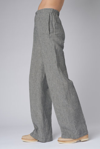 Pomandere Linen Pants Blackboard Gray