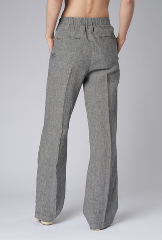 Pomandere Linen Pants Blackboard Gray