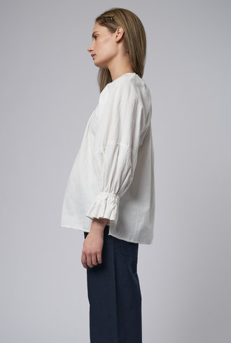 Apiece Apart Maria Blouse Cream