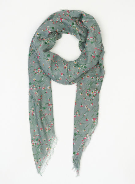 Destin Wild Flower Quadra Grey Scarf