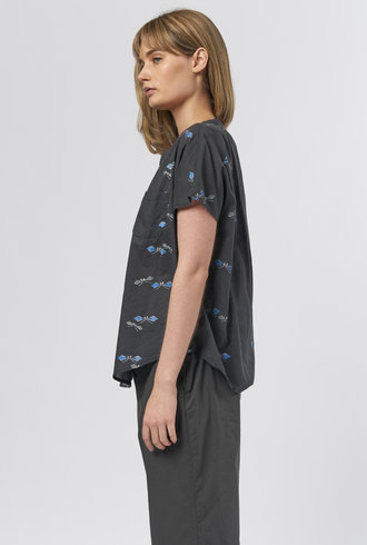 Bsbee Ollie Shirt Washed Black Chama
