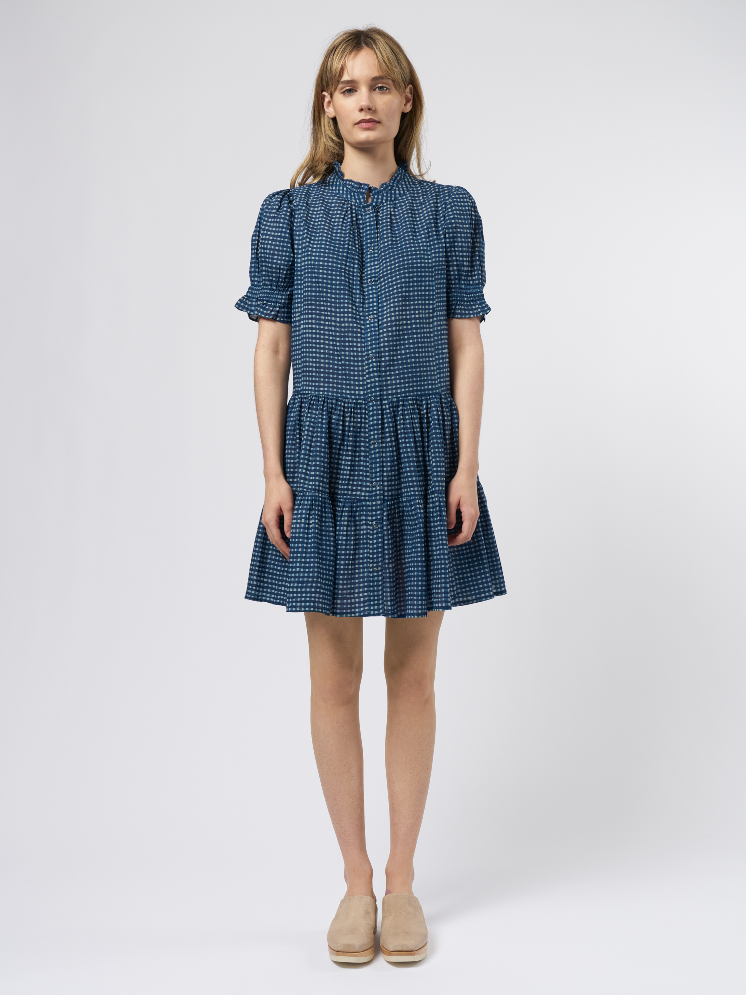 Blue Abbie Shirred Mini Dress Etro - Abbie Shirred Mini Dress -  GenesinlifeShops Spain
