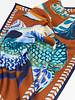 Inouitoosh Silk Carre Scarf Toucan Caramel