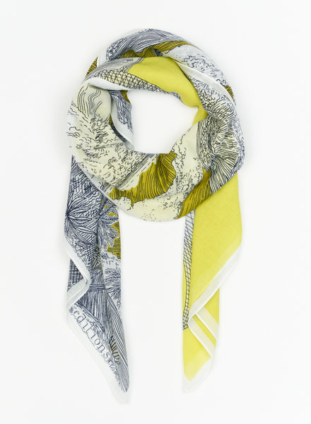 Inouitoosh Simone Carre Scarf Yellow