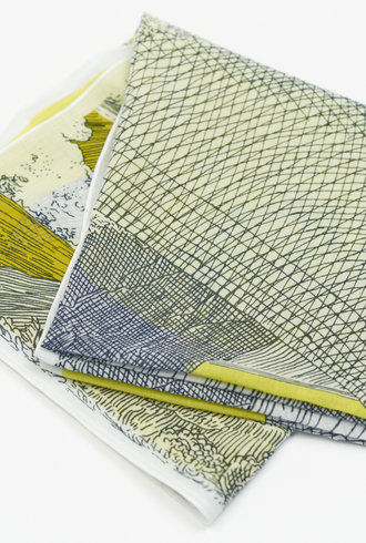 Inouitoosh Simone Carre Scarf Yellow