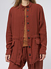 Raquel Allegra Gauze Anorak Rust