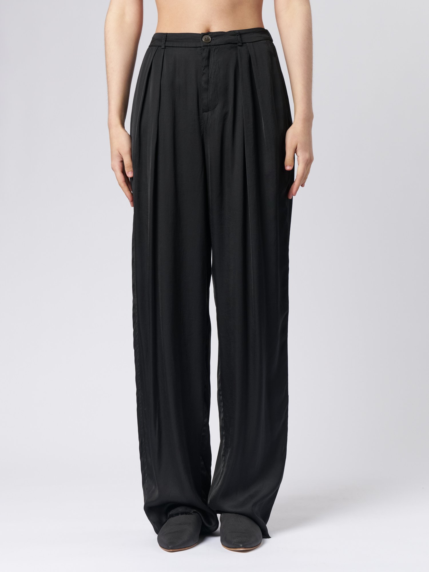 Polyester Plain Pleated Palazzo Pants for Women at Rs 280 in Pune