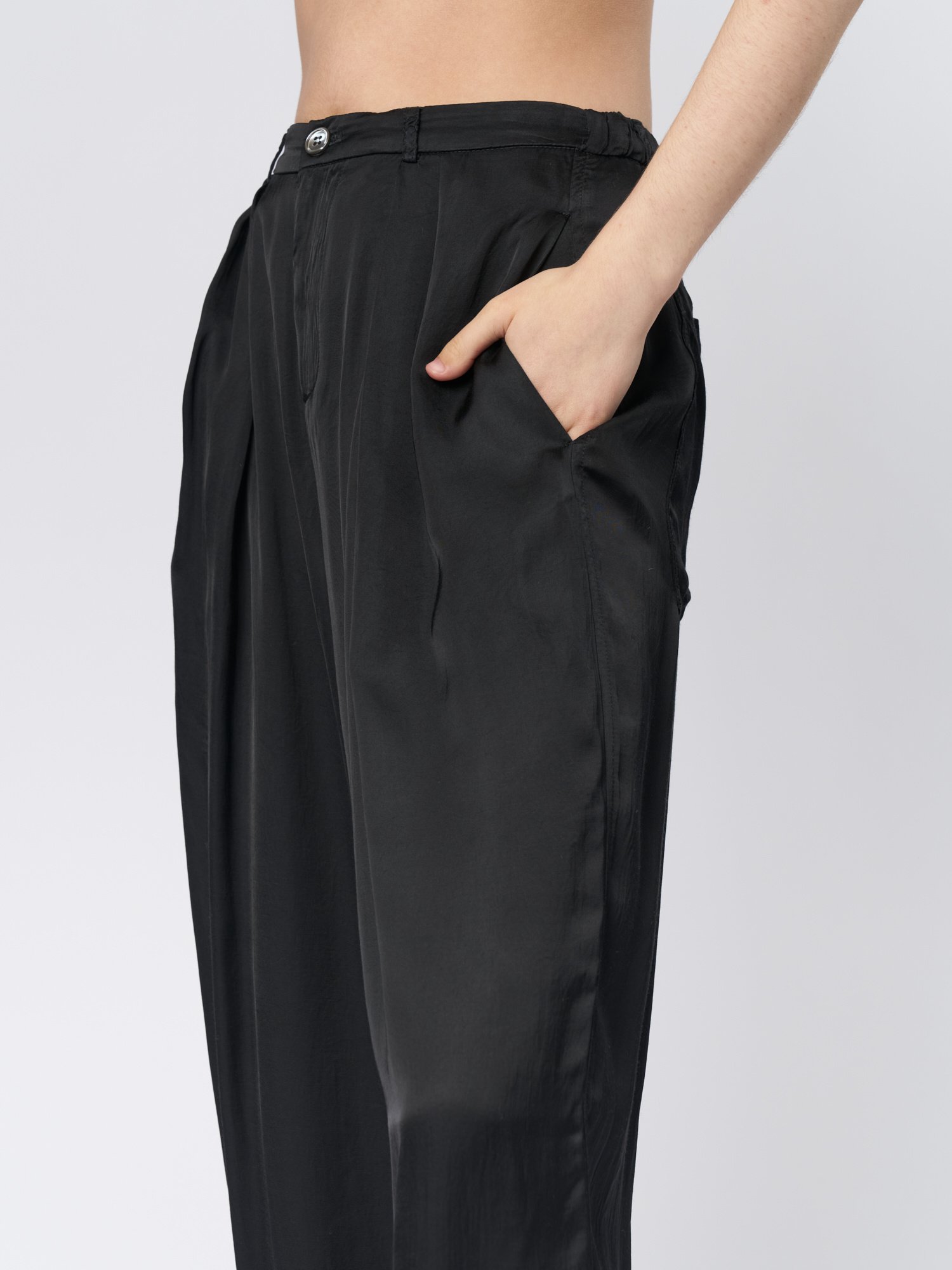 Topshop Tall tailored slim high waisted pleat pants in Black | ASOS