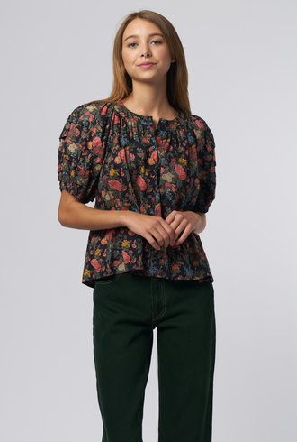 The Great Carriage Top Black Floral