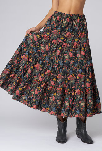 The Great The Day Dream Skirt Black Enchanted Floral