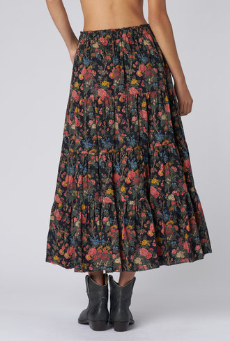 The Great The Day Dream Skirt Black Enchanted Floral