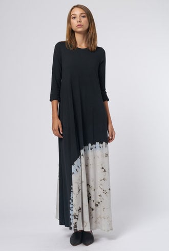 Raquel Allegra Drama Maxi Dress Moonbow Tie Dye