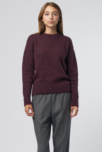 Pomandere Crew Neck Sweater Burgundy