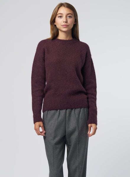 Pomandere Crew Neck Sweater Burgundy