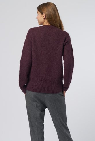 Pomandere Crew Neck Sweater Burgundy