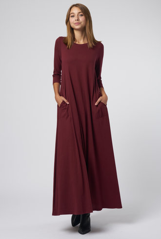 Raquel Allegra Drama Maxi Dress Sienna