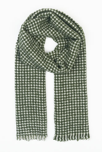 Destin Markt Scarf Green/ White