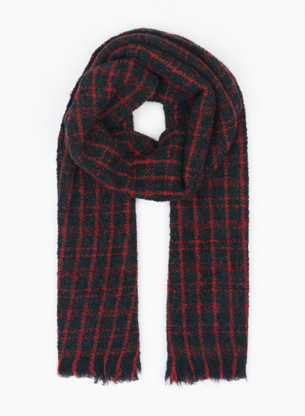 Destin Paris Scarf Red/ Charcoal