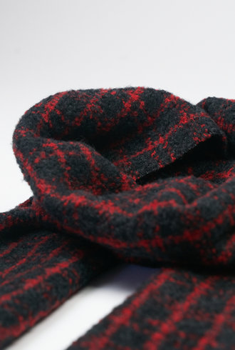 Destin Paris Scarf Red/ Charcoal