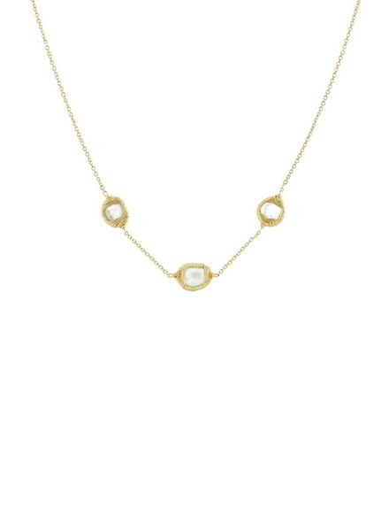 Dana Kellin Fine 14k Diamond Slice Trio Necklace