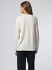 Raquel Allegra Crew Neck Tee with Evil Eye White