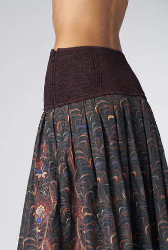 Ulla Johnson Lena Skirt Obsidian