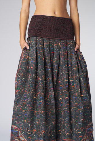 Ulla Johnson Lena Skirt Obsidian