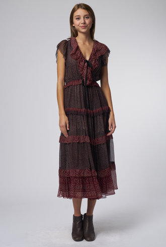 Ulla Johnson Arisa Dress Garnet