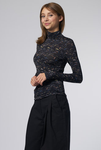 Ulla Johnson Aurelia Turtleneck Obsidian