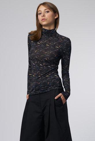 Ulla Johnson Aurelia Turtleneck Obsidian