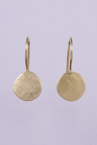 Sarah McGuire Plain Parchment Disc Earrings