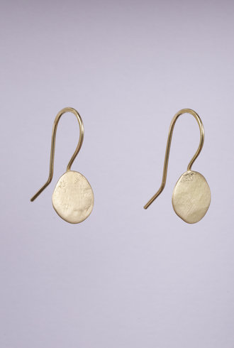 Sarah McGuire Plain Parchment Disc Earrings