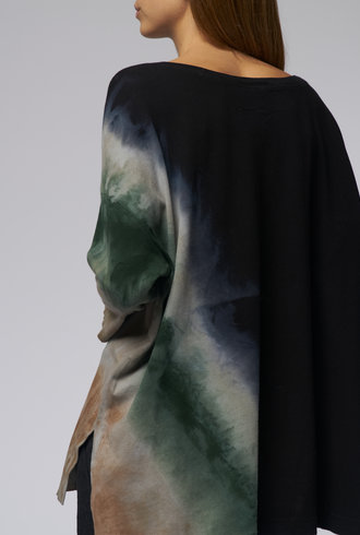 Raquel Allegra Cocoon Shirt Mist Tie Dye