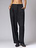 Raquel Allegra Bianca Pant Black Silk Jacquard