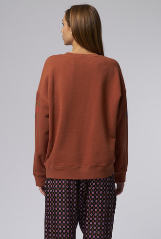 Raquel Allegra Yves Sweatshirt Rust Tarot