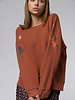 Raquel Allegra Yves Sweatshirt Rust Tarot