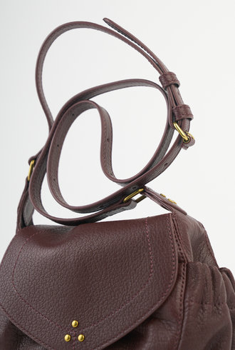 Jerome Dreyfuss Bordeaux  Goatskin Helmut Small Bag