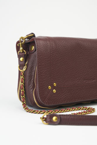 Jerome Dreyfuss Bordeaux Goatskin Bobi Bag