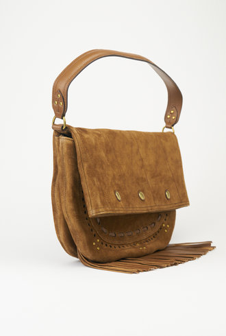 Jerome Dreyfuss Tabac Split Suede Jerr Bag