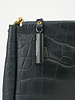 Jerome Dreyfuss Noir Cowskin Croco Clutch