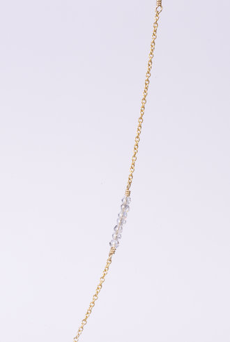 Dana Kellin Fashion Crystal Gold Filled Necklace