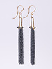 Dana Kellin Fashion Oxide Chain Jet Earrings