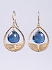Dana Kellin Fashion Blue Quartz Drop Earrings