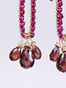 Dana Kellin Fashion African Ruby, Garnet Earrings