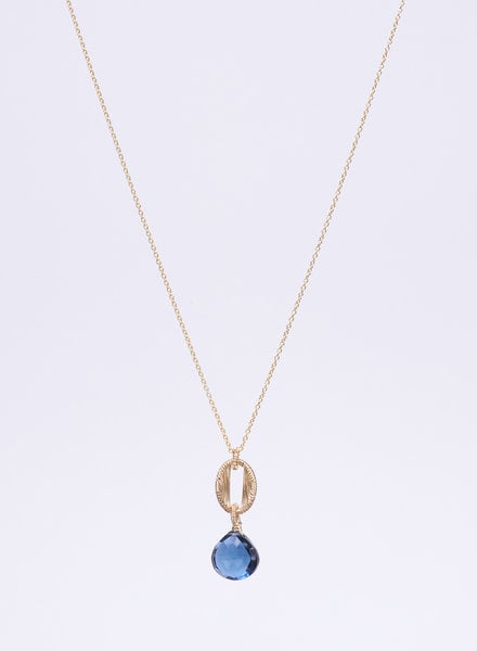 Dana Kellin Fashion Blue Quartz Necklace