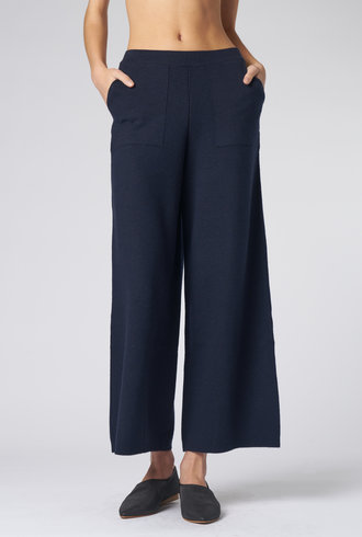 Kokun Wide Leg Pant Navy