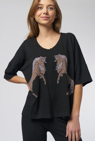 Raquel Allegra Karl Tee Black Tarot